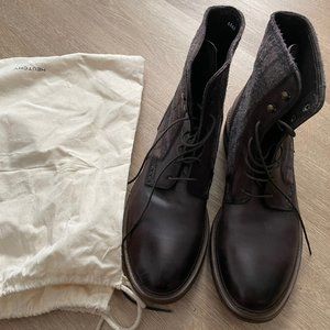 antonio maurizi men's boots plaid casual and dressy size 41